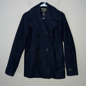 Polo Jeans Ralph Lauren Wool Pea Coat Women’s  Small Double Breasted Nautical
